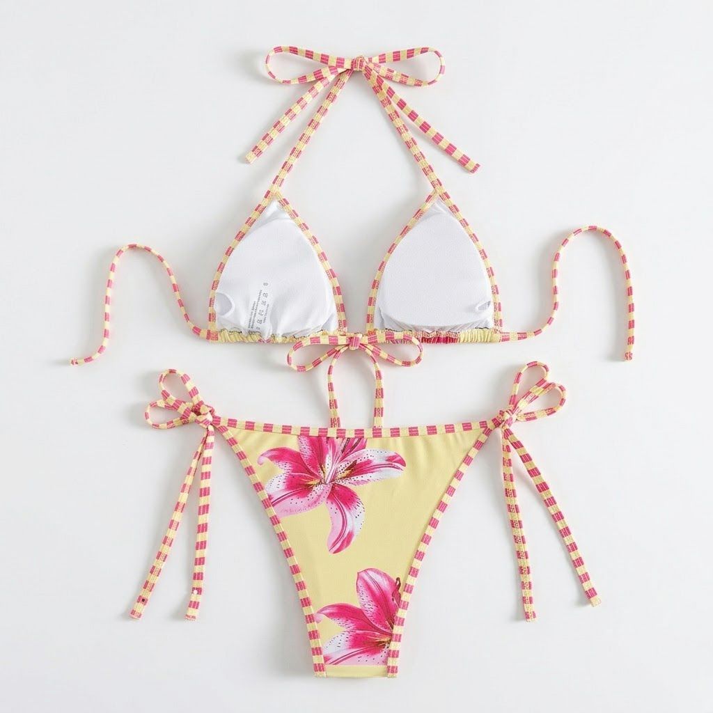 The St. Barts Lily Triangle Bikini Set