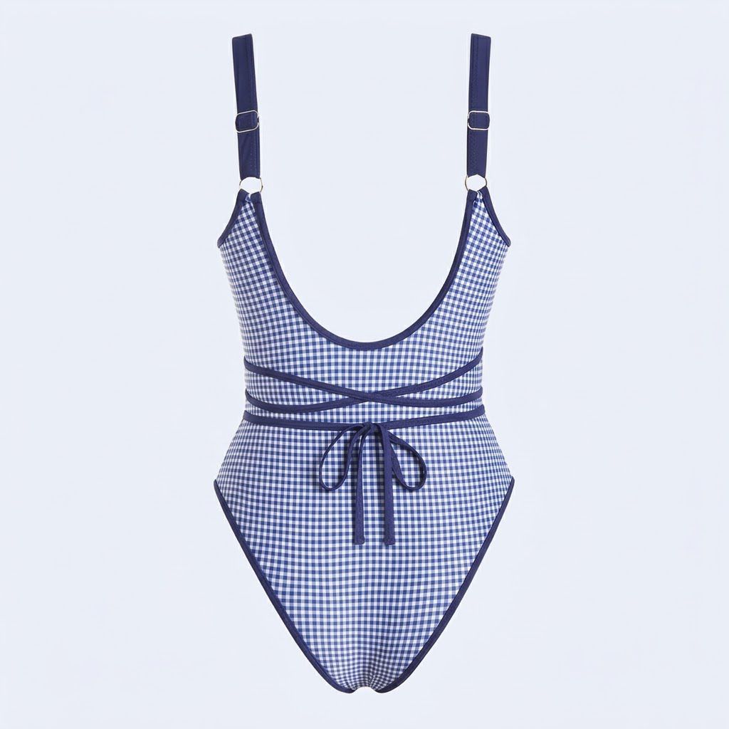 Biarritz Gingham Cutout One-Piece