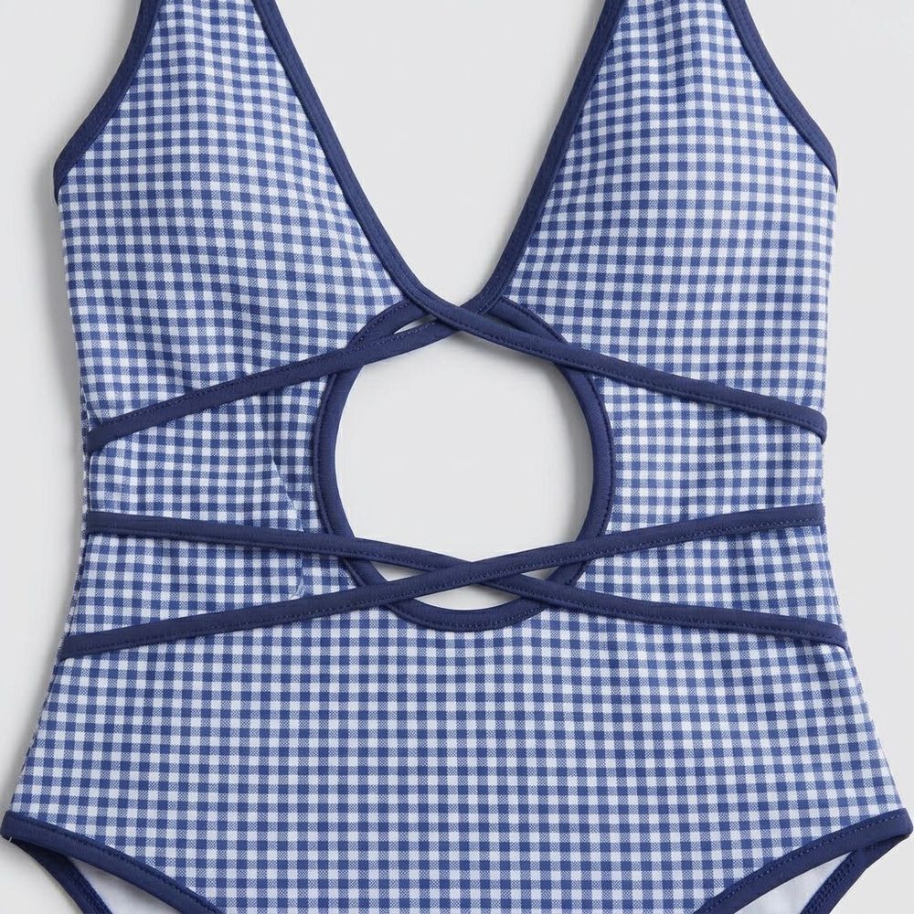 Biarritz Gingham Cutout One-Piece