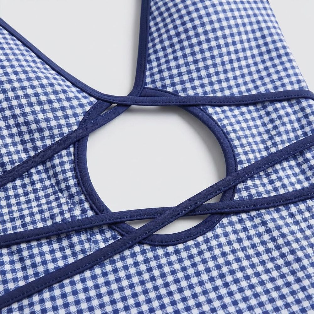 Biarritz Gingham Cutout One-Piece