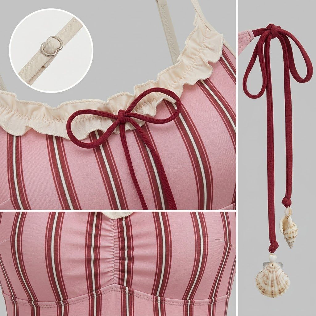 Corsica Striped Cami Bikini Set
